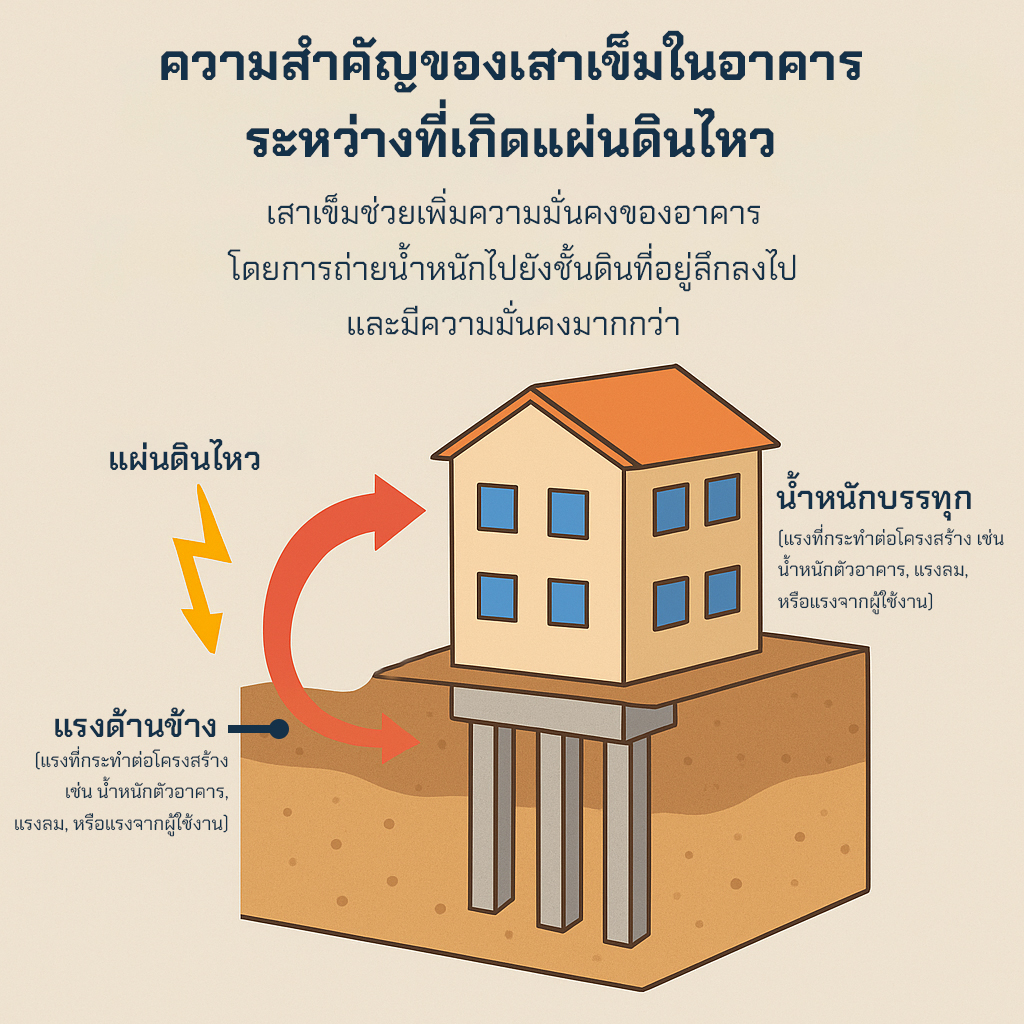 ความสำคัญของ “เสาเข็ม” เมื่อเกิดแผ่นดินไหว
